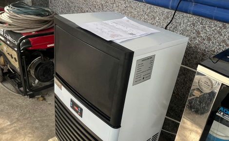 Bàn giao máy làm đá viên 30kg tại Đồng Tháp