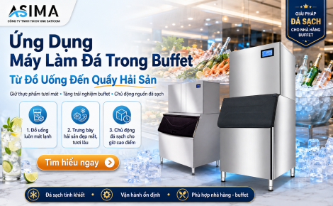 Ứng Dụng Máy Làm Đá Trong Buffet: Từ Đồ Uống Đến Quầy Hải Sản