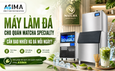 Máy làm đá cho quán Matcha Specialty cần bao nhiêu kg?