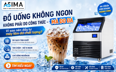 Đồ uống không ngon không phải do công thức – mà do đá: Vì sao nên đầu tư máy làm đá chất lượng?