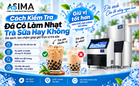 Cách kiểm tra đá có làm nhạt trà sữa hay không