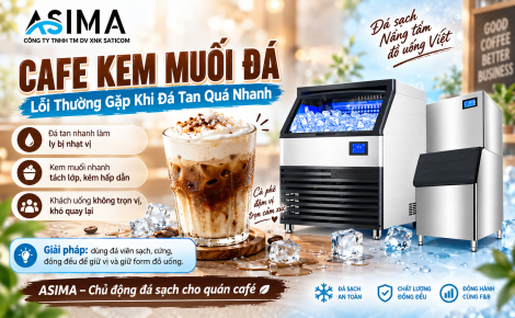 Cafe kem muối đá: Lỗi thường gặp khi đá tan quá nhanh