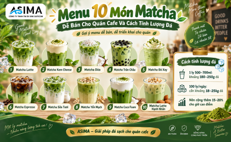 Menu 10 món Matcha dễ bán cho quán cafe