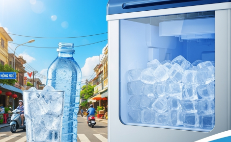 Máy Làm Đá Hồng Ngự – Giải Pháp Đá Viên Sạch, Tiết Kiệm Cho Nhà Hàng, Quán Cà Phê