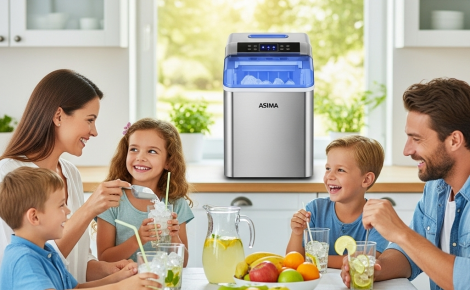Máy làm đá ASIMA trong gia đình | Tiện lợi – Đá sạch