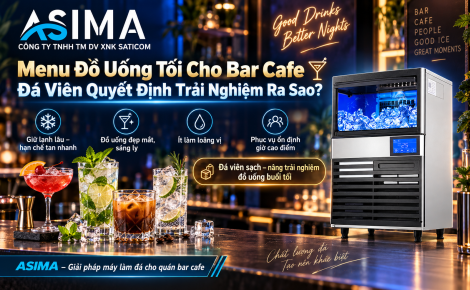 Menu đồ uống tối cho bar cafe: Đá viên quan trọng ra sao?
