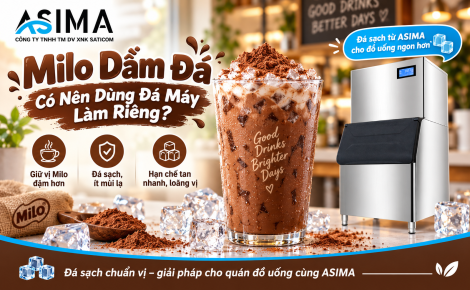 Milo dầm đá có nên dùng đá máy làm riêng?