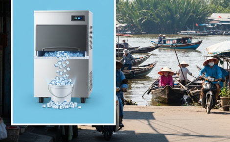 Máy làm đá Mỹ Tho | ASIMA – Máy làm đá viên sạch, giá tốt
