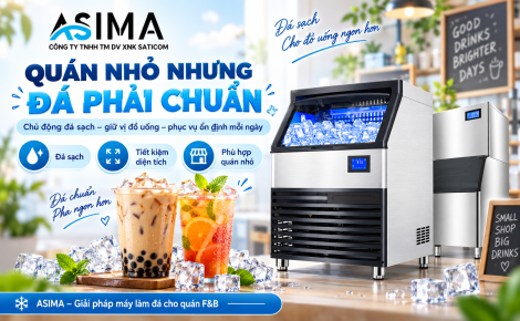 Quán nhỏ nhưng đá phải chuẩn để giữ vị đồ uống