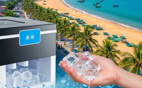 Máy làm đá Quy Nhơn | Đá viên tinh khiết cho quán ăn, nhà hàng, khách sạn