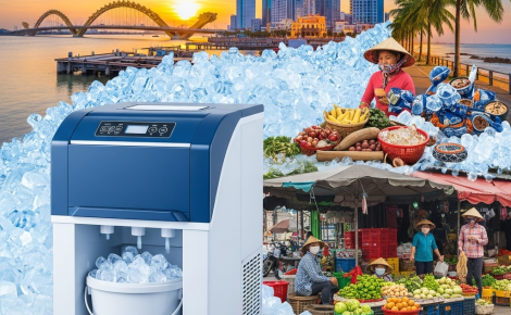 Máy làm đá quận Thanh Khê | Giá tốt – Bền bỉ – Giao lắp nhanh tại Đà Nẵng