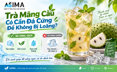 Trà mãng cầu có cần đá cứng để không bị loãng?