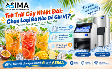 Trà trái cây nhiệt đới: Chọn loại đá nào để giữ vị?
