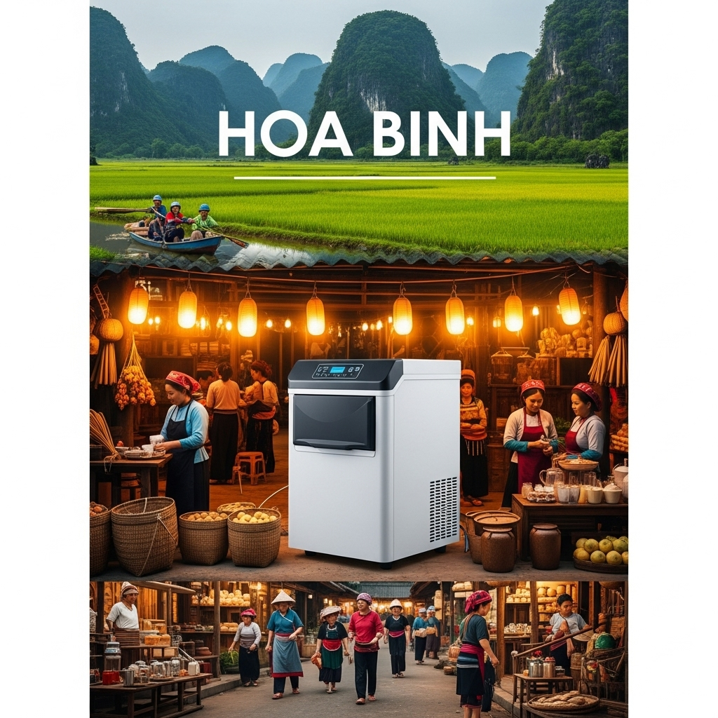 Máy làm đá Hòa Bình