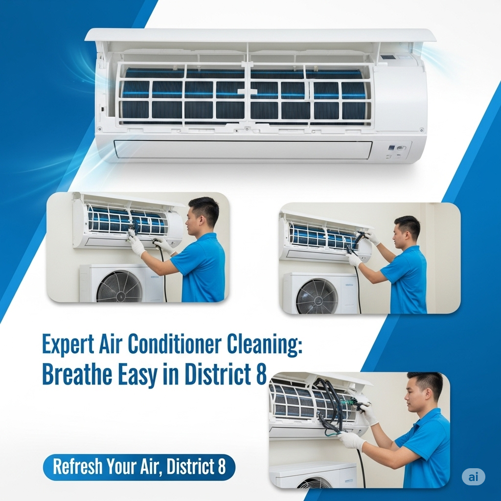 Vệ sinh máy lạnh quận 8