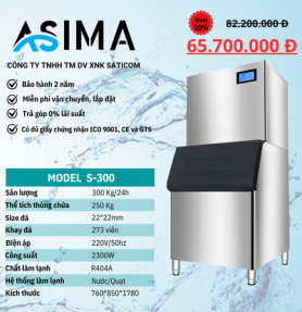 Máy làm đá viên 300kg ASIMA MODEL S-300