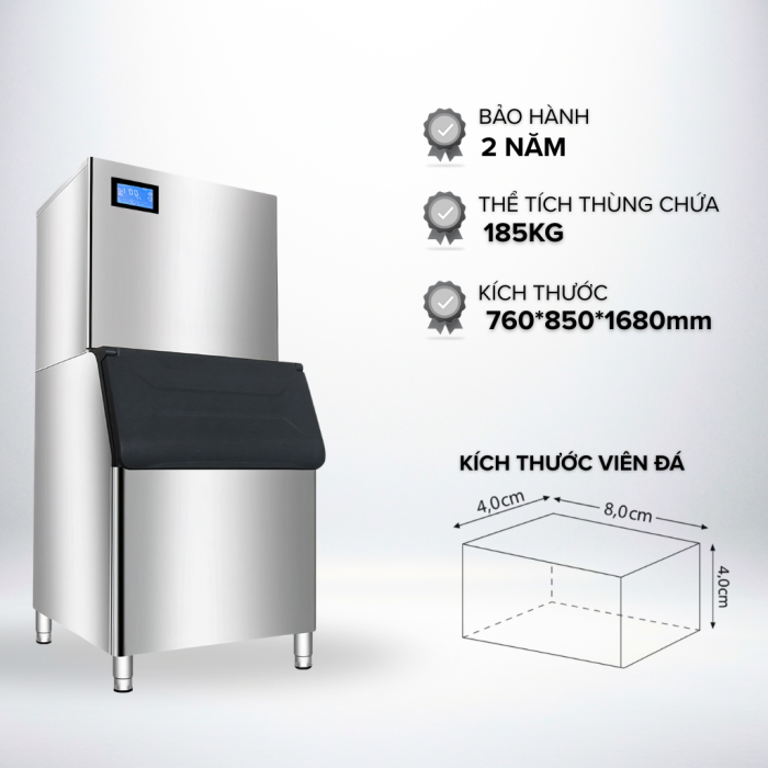 Máy làm đá bia 200Kg ASIMA MODEL  S-200