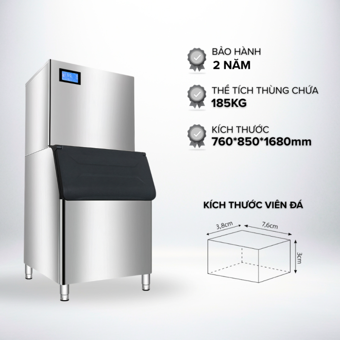Máy làm đá bia 200Kg ASIMA MODEL  S-200